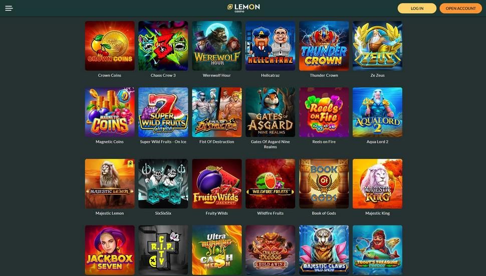 Lemon Casino live dealer tables